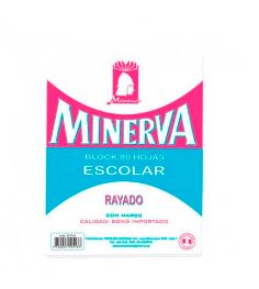 Block rayado A4 80 hojas Minerva