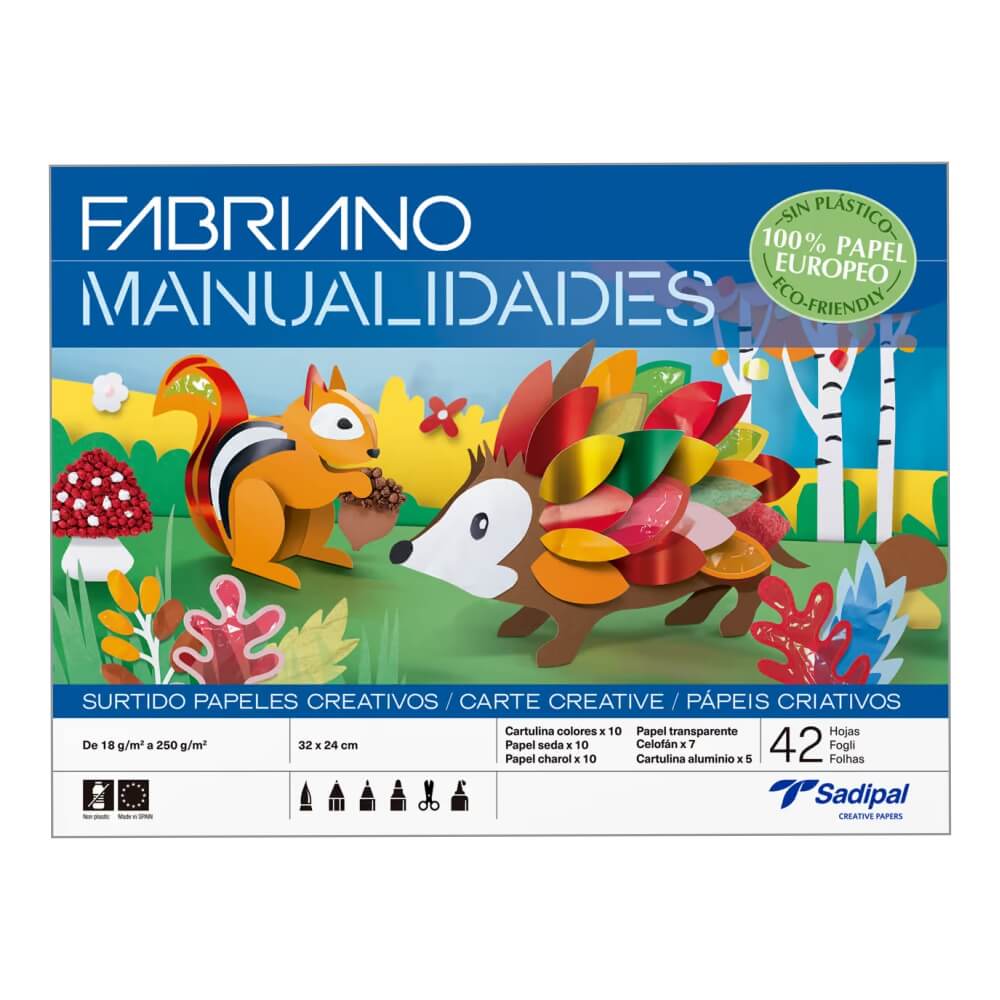 Block papeles creativos x 42 hojas Fabriano