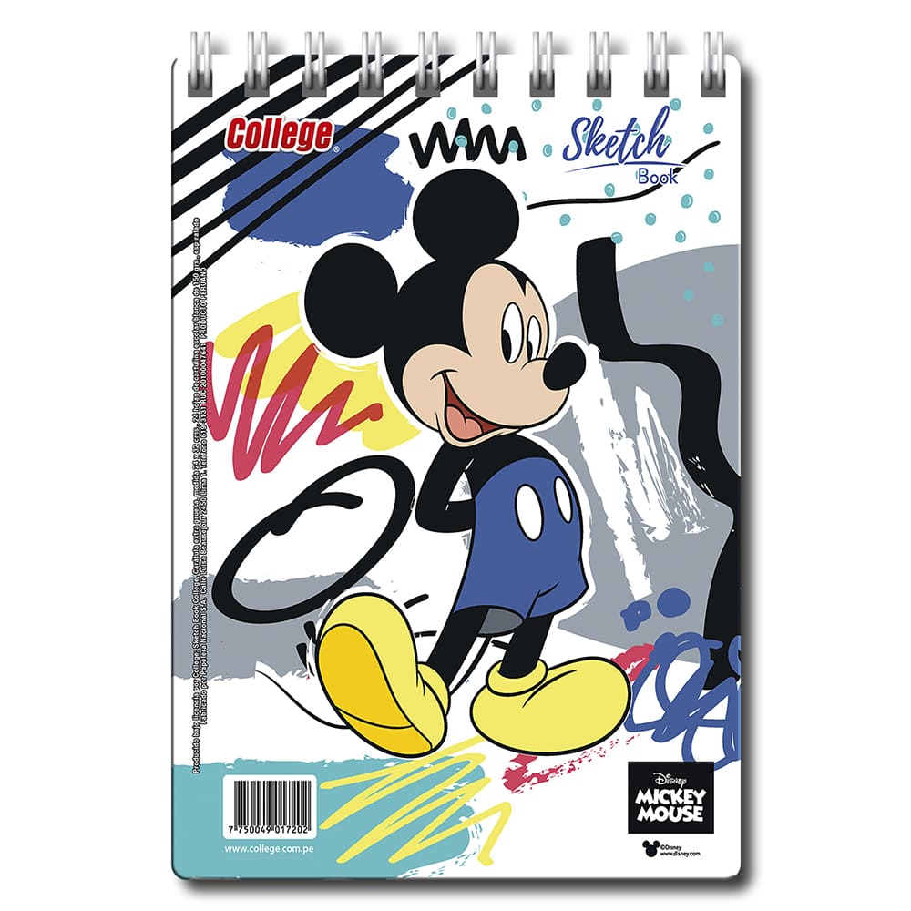 Sketch Book espiral A4 24 hojas niños College