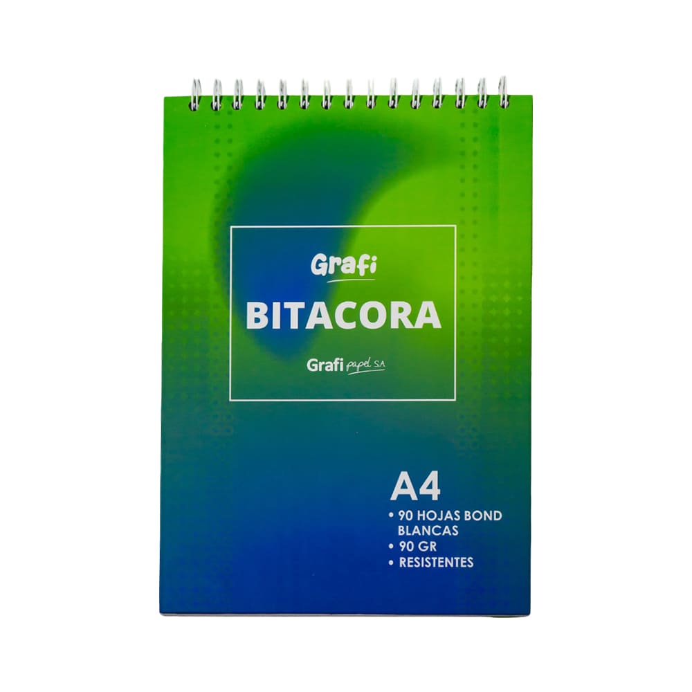 Block bitacora anillado A4 90 hojas 90 gr Grafipapel