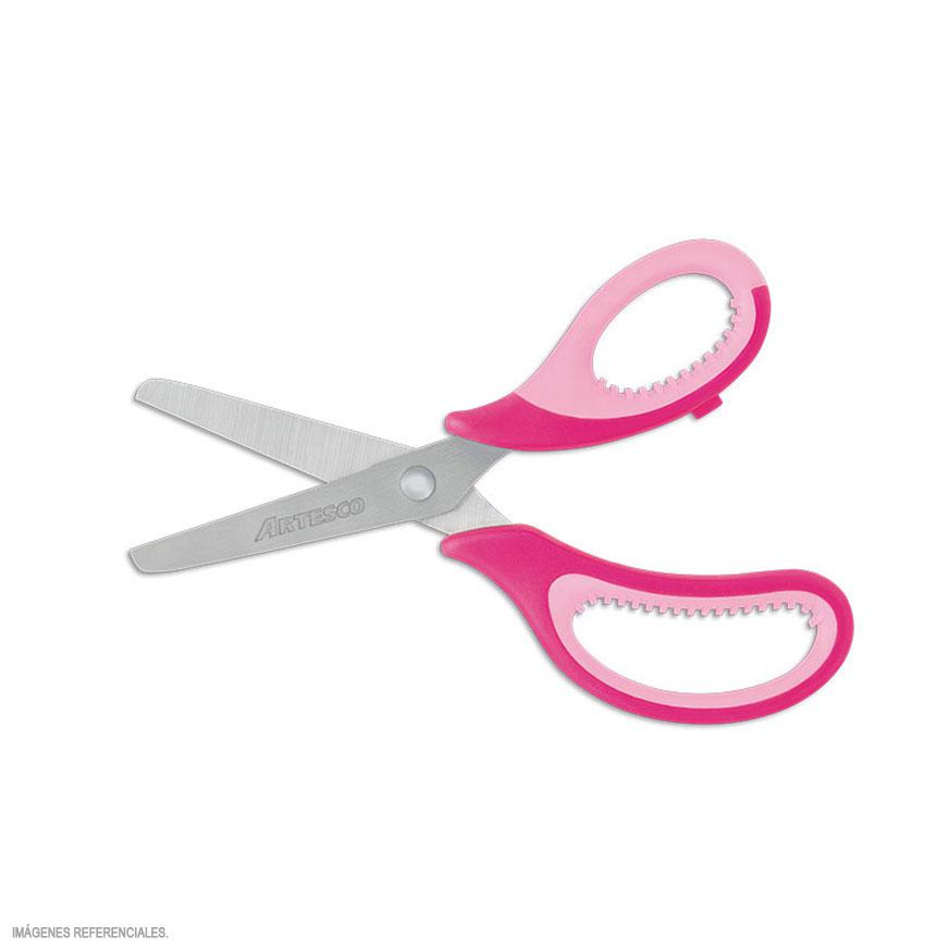 Tijera escolar super flex Nro 5 rosado/morado Artesco