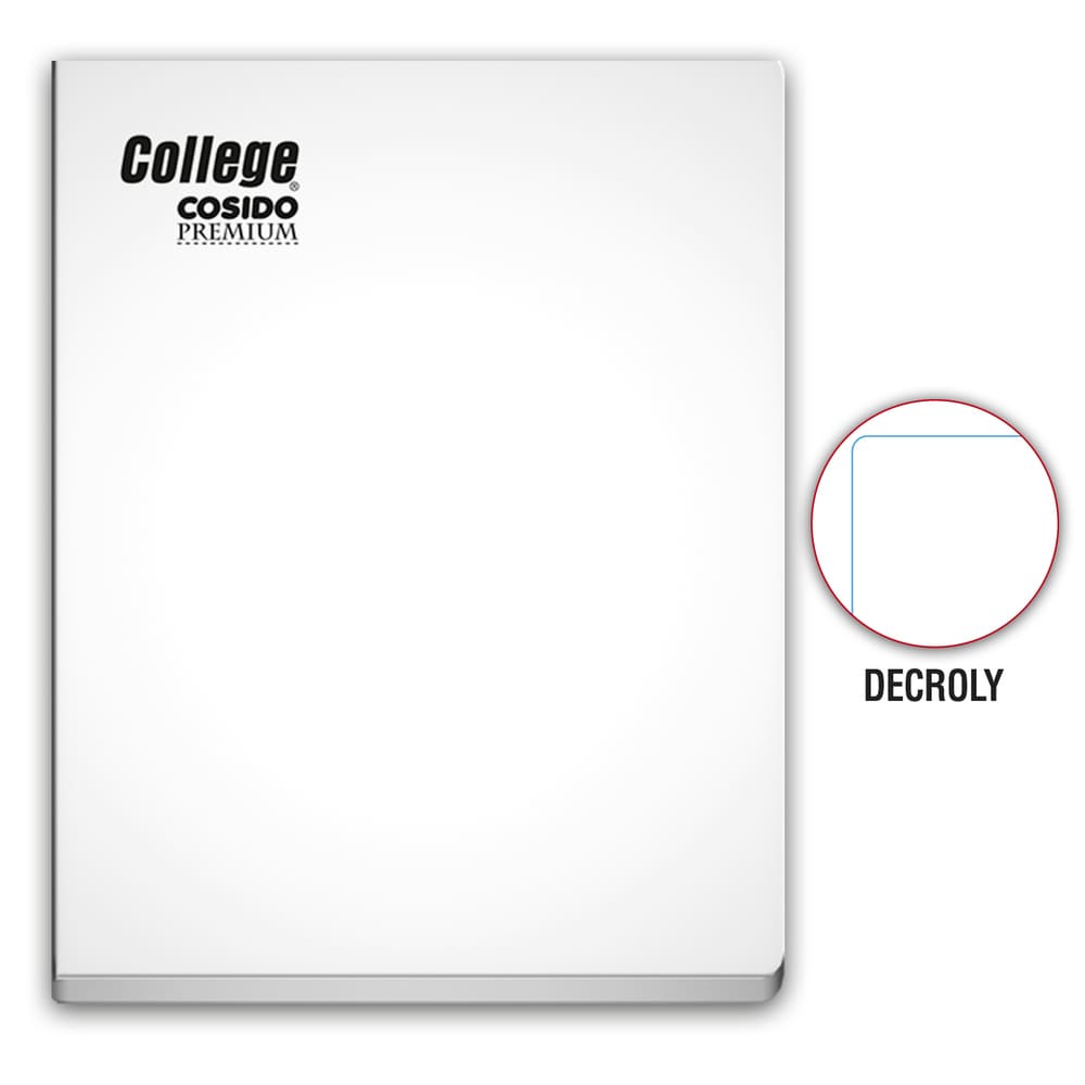 Cuaderno Cosido Decroly 80 hojas A4 Blanco College