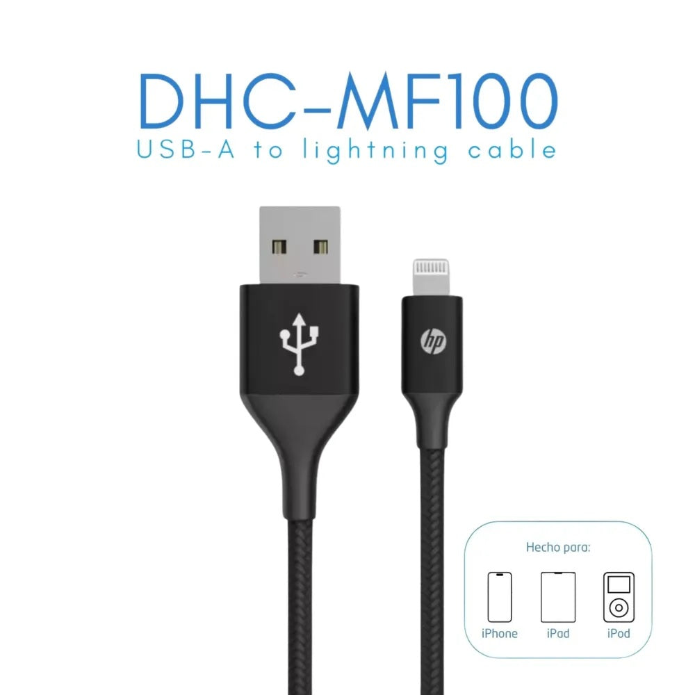 Cable USB a lightning DHC MF100 1 metro HP