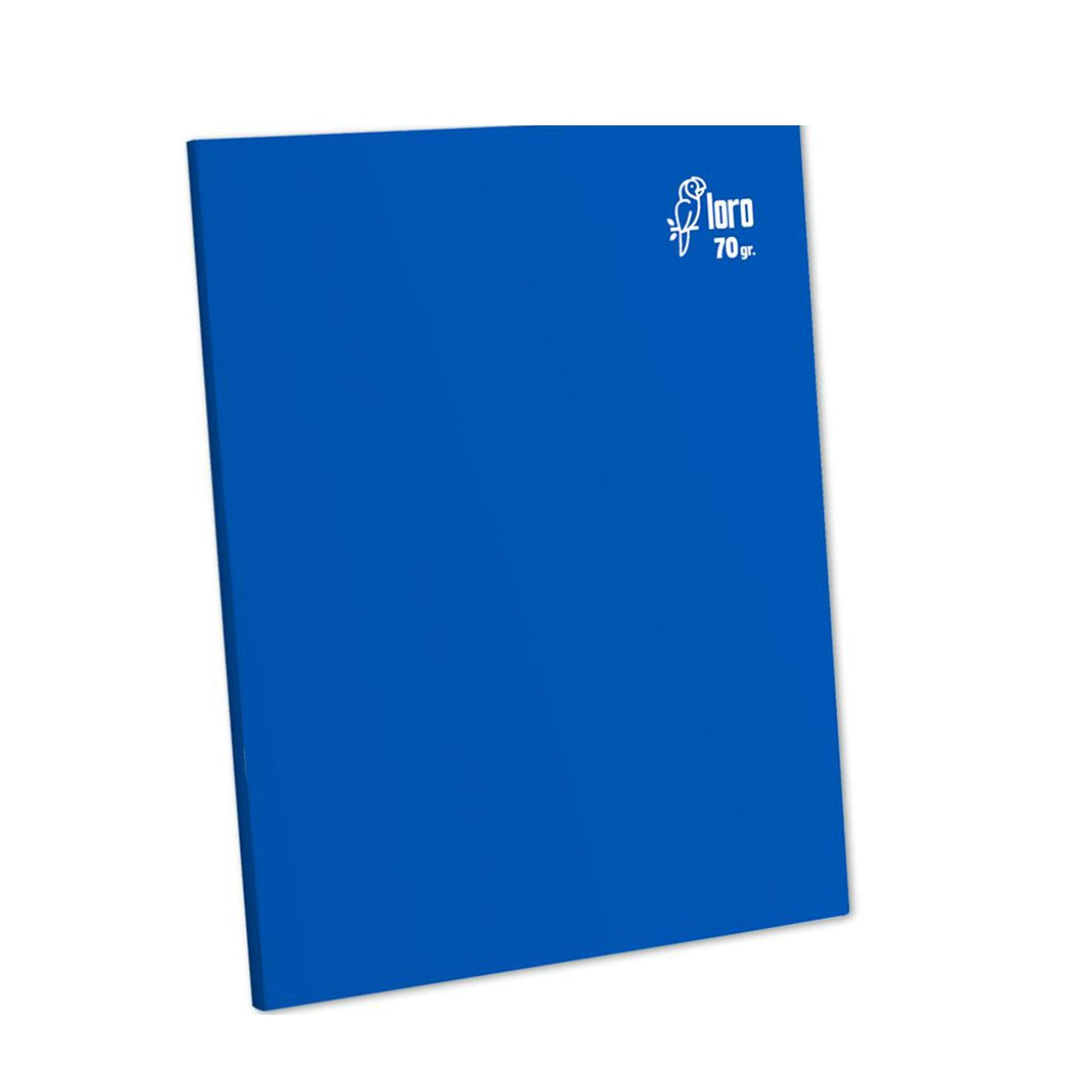 Cuaderno engrapado cuadriculado A4 80 h ojas azul Loro