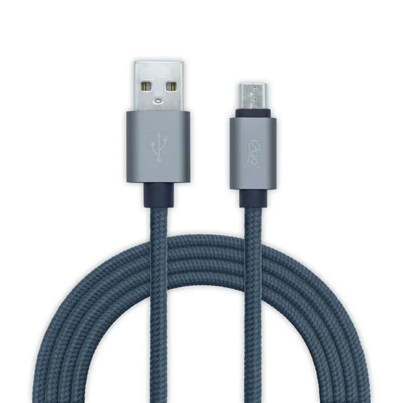 Cable micro USB 2.0 metros gris I2GO