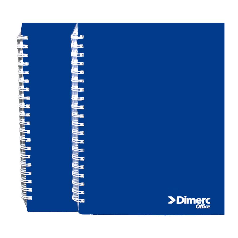 Cuaderno doble ring cuadriculado A4 x 160 hojas tapa dura azul Dimerc