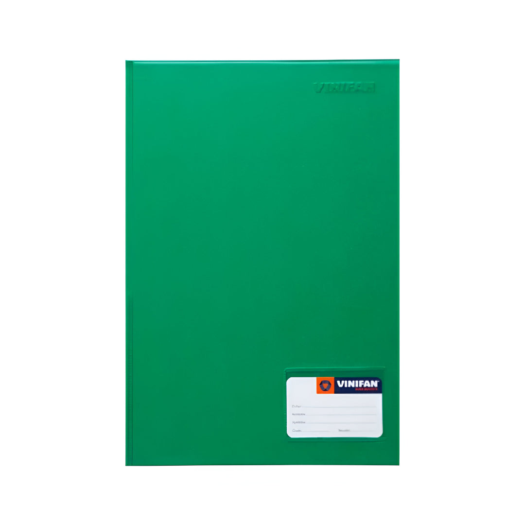 Folder doble tapa oficio con gusano verde claro Vinifan