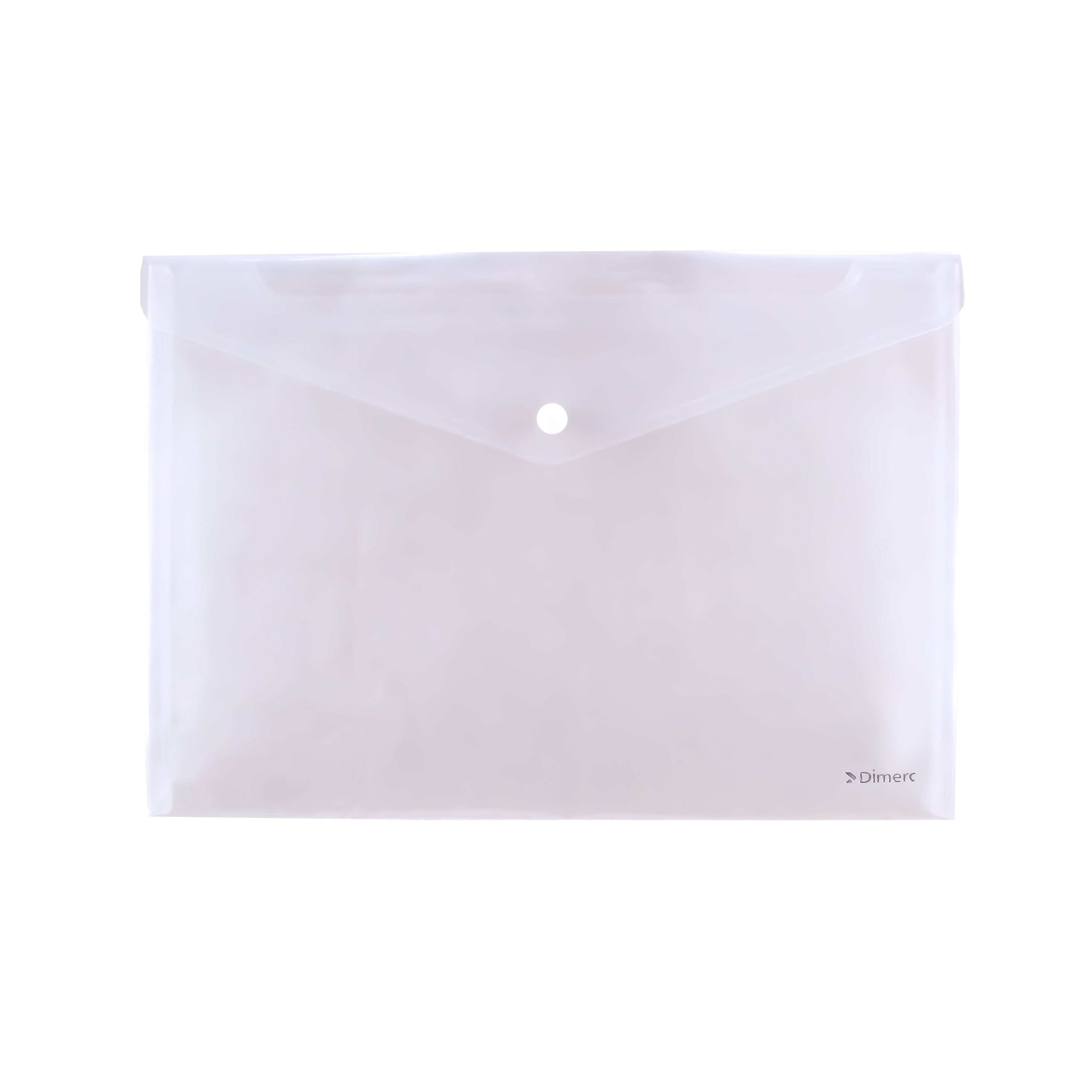 Sobre con broche A4 transparente dimerc