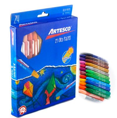 Óleo pastel jumbo x 24 unidades Artesco