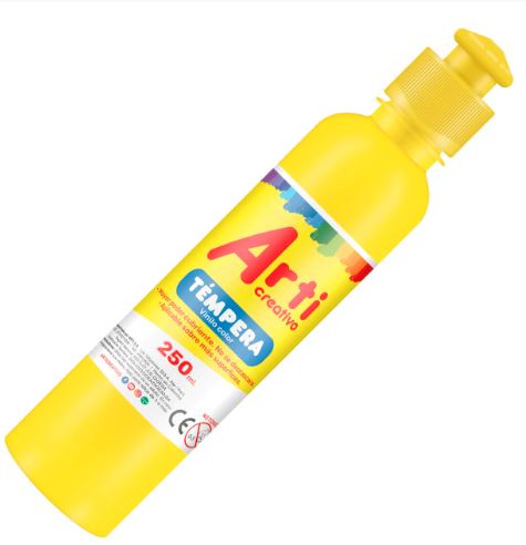 Témpera amarillo 250ml Arti Creativo