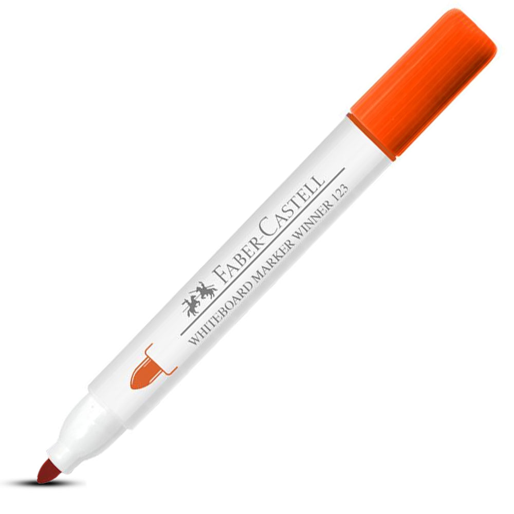Plumón Punta gruesa 123 naranja winner Faber Castell
