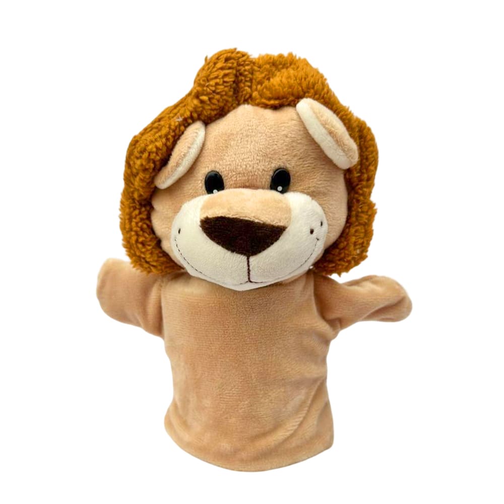 Títere de peluche león