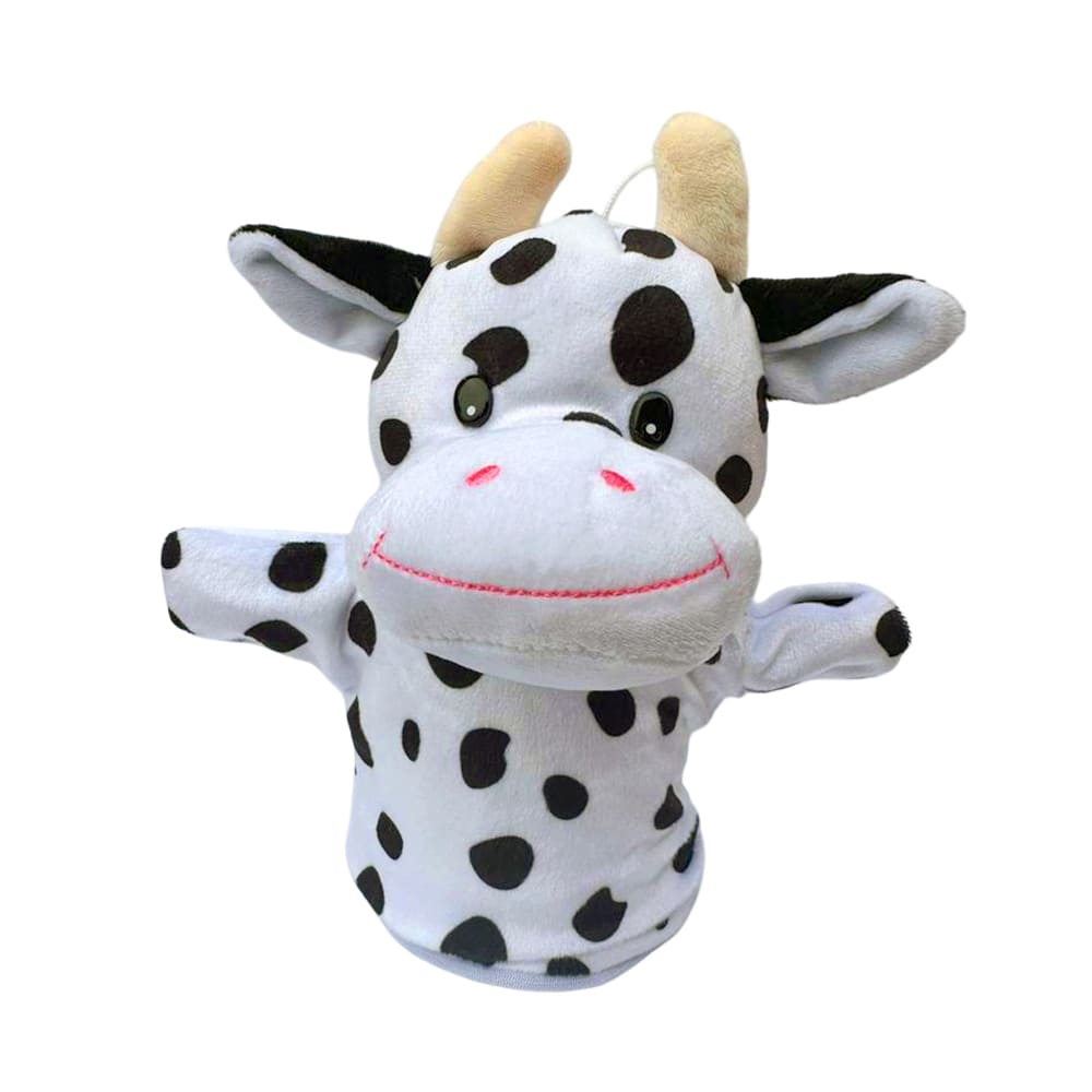 Títere de peluche vaca