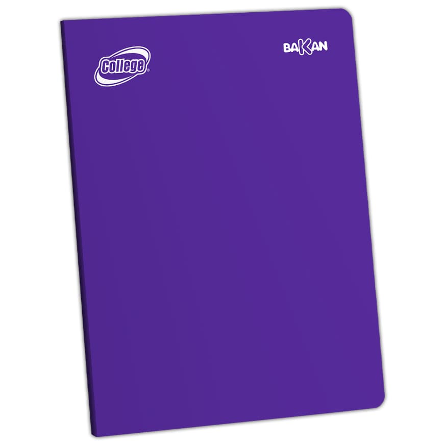 Cuaderno rayado A4 x 80 hojas morado Bakan