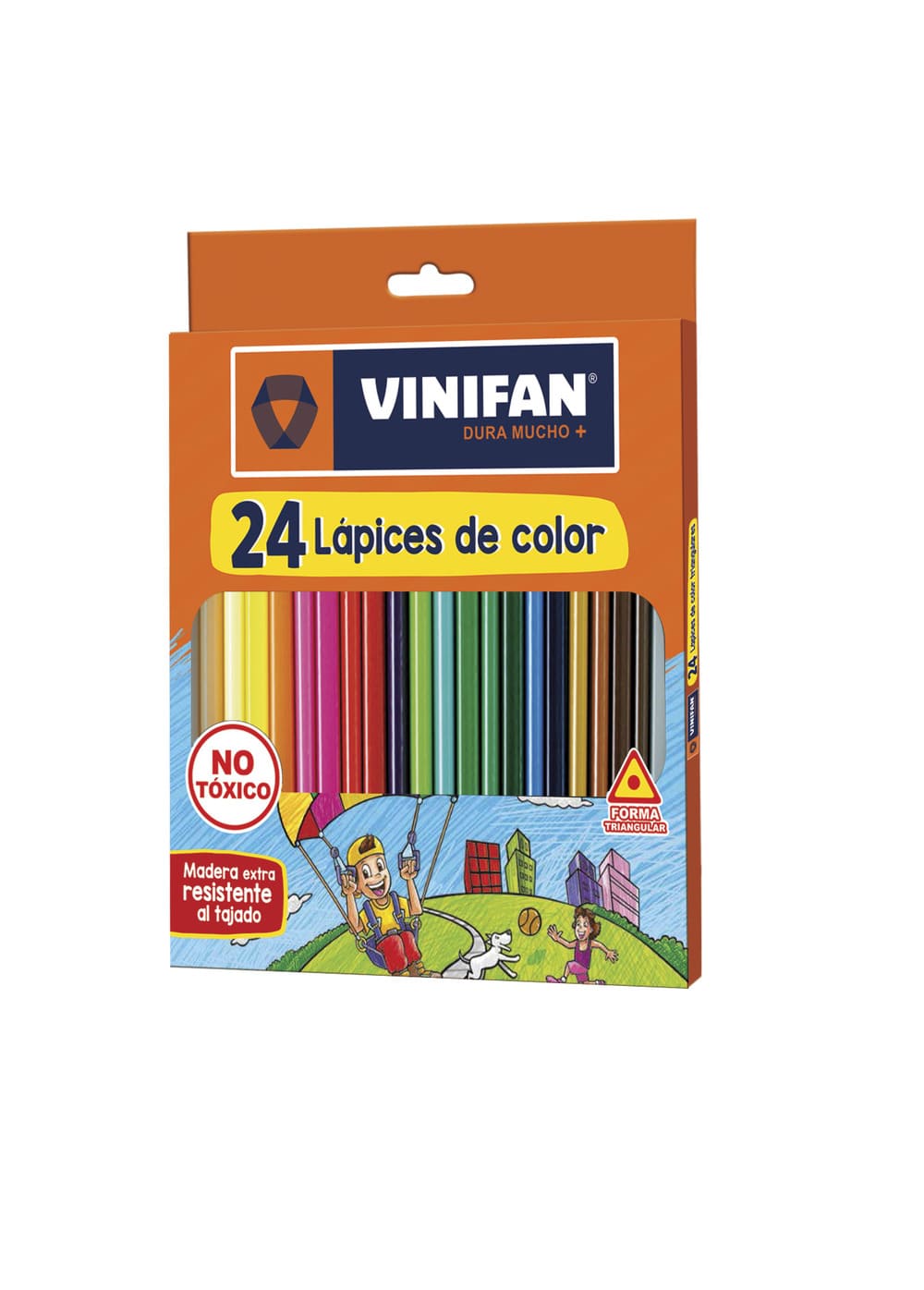 Colores triangulares largos x 24 unidades Vinifan