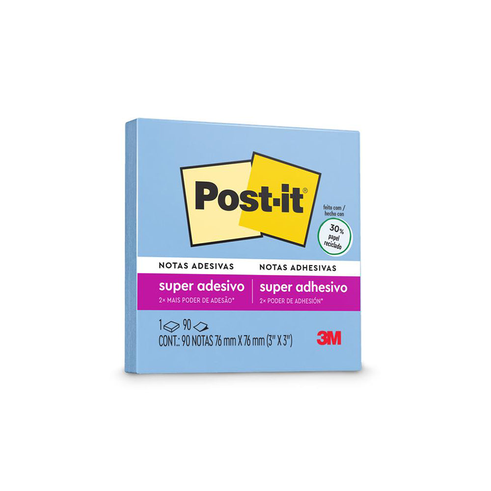 Notas adhesivas 3x3 pulgadas 90 hojas jeans 654 super sticky Post it