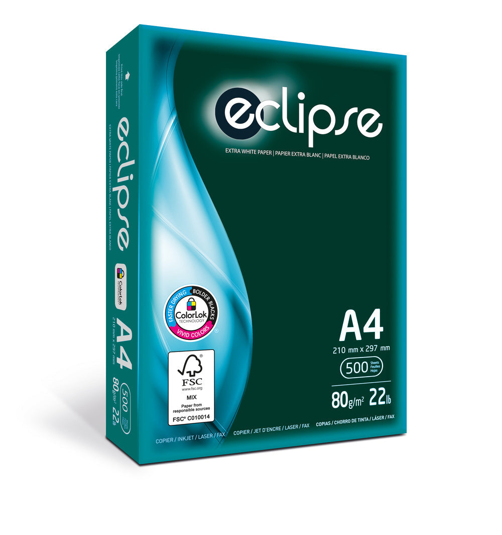 Papel Fotocopia A4 80 gr 500 hojas Eclipse