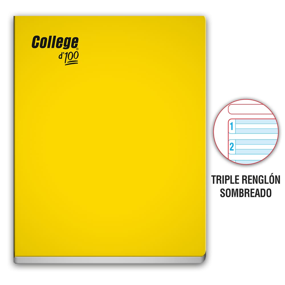 Cuadernos Triple Renglón A4