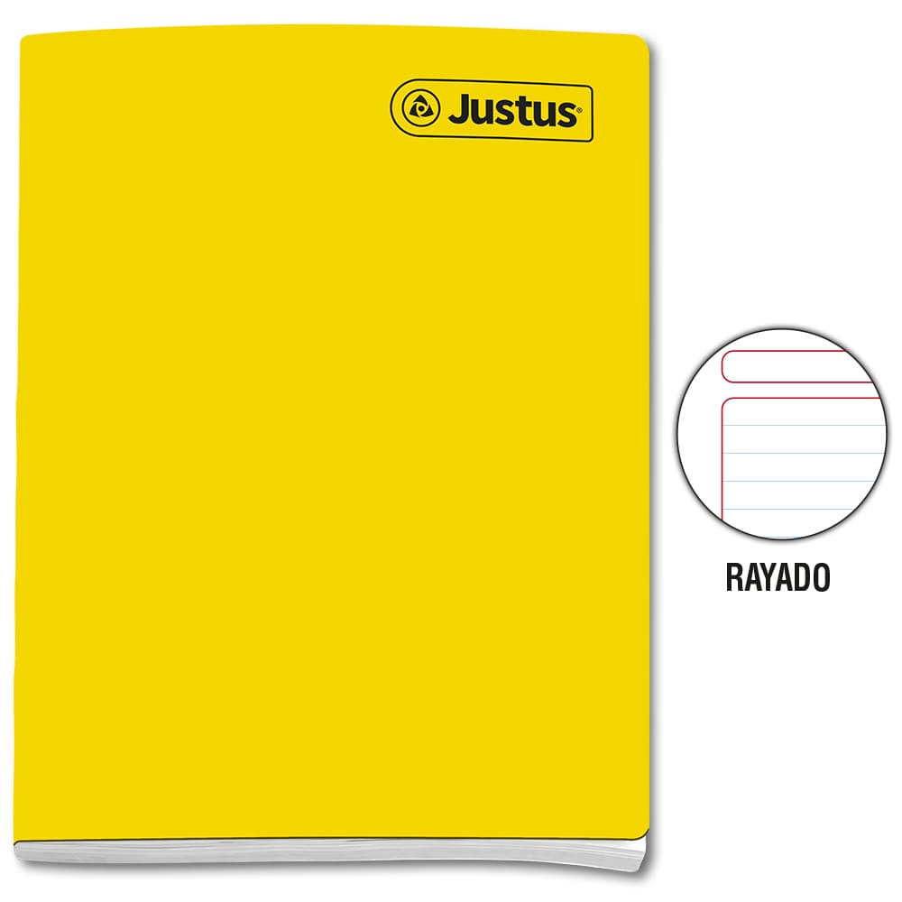 Cuaderno engrapado rayado A4x80 hojas Justus