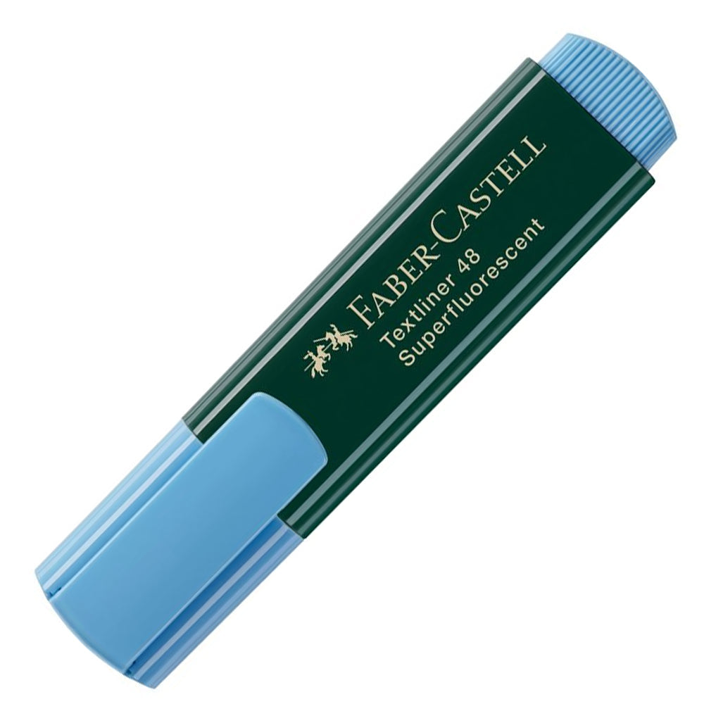 Resaltador azul textliner 48 faber castell