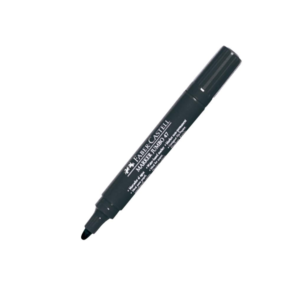 Plumón grueso negro jumbo 47 Faber Castell