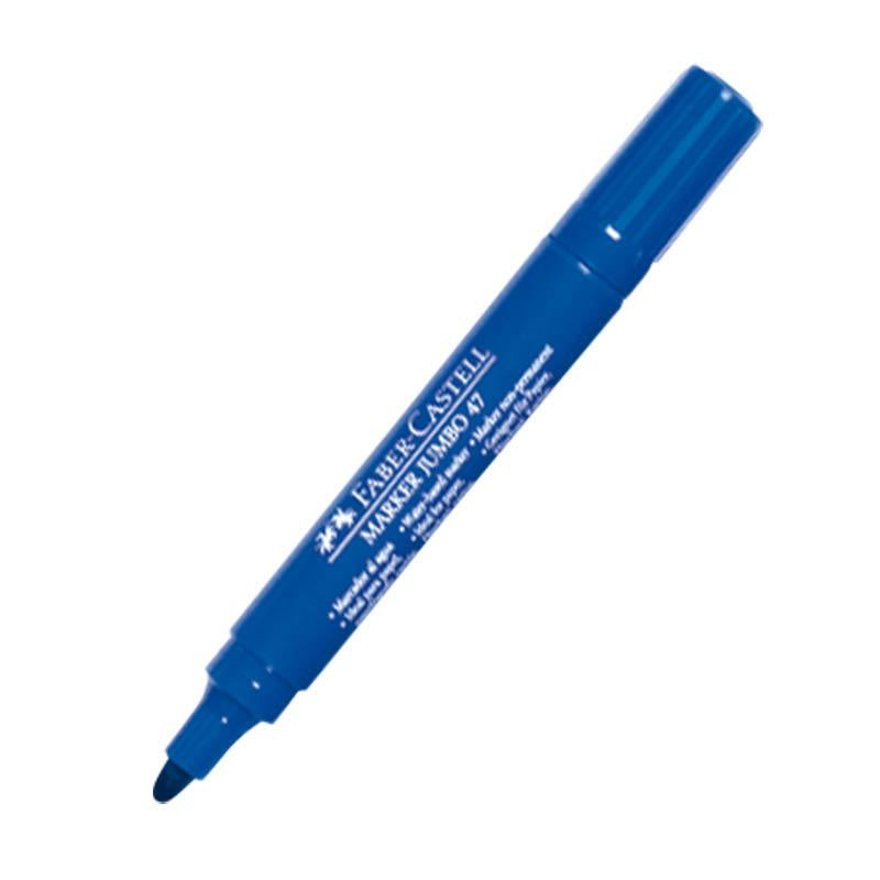 Plumón grueso azul 47 Faber Castell