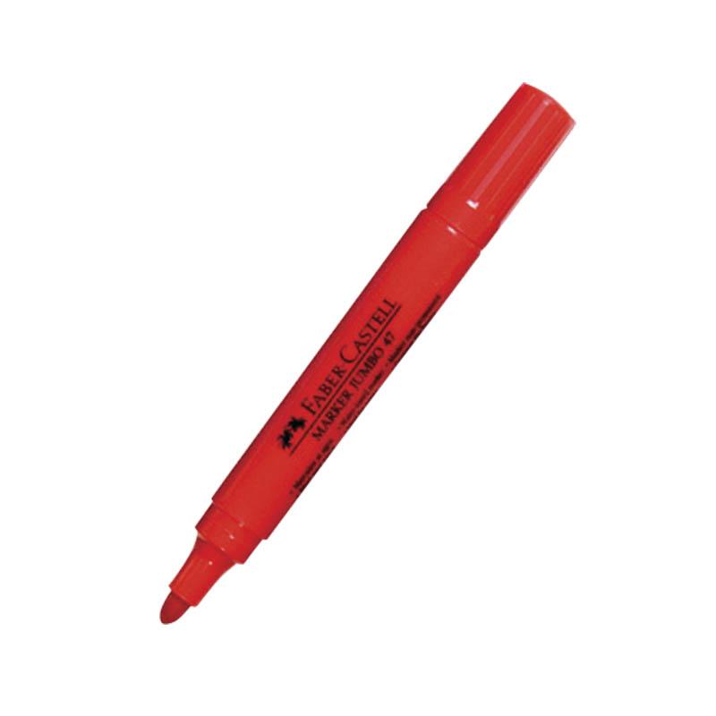 Plumón grueso rojo 47 Faber Castell