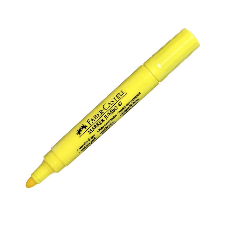 Plumón grueso amarillo 47 Faber Castell