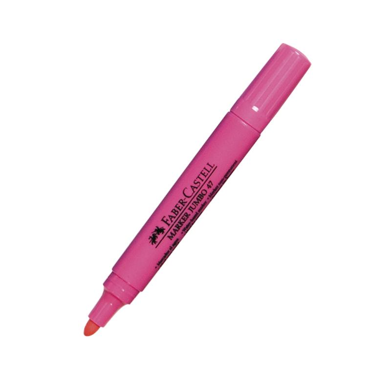 Plumón grueso rosado 47 faber castell