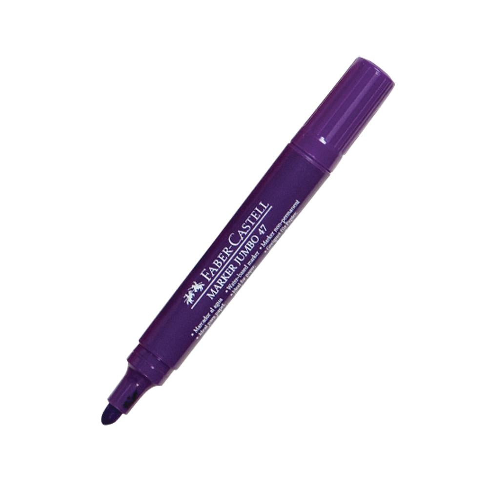 Plumón grueso violeta 47 faber castell