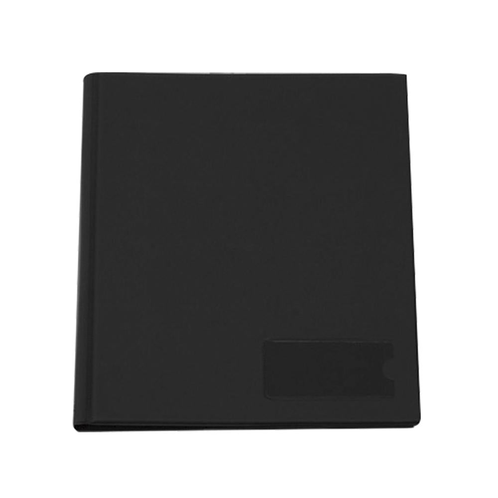 Folder doble tapa A4 con gusano color negro Artesco