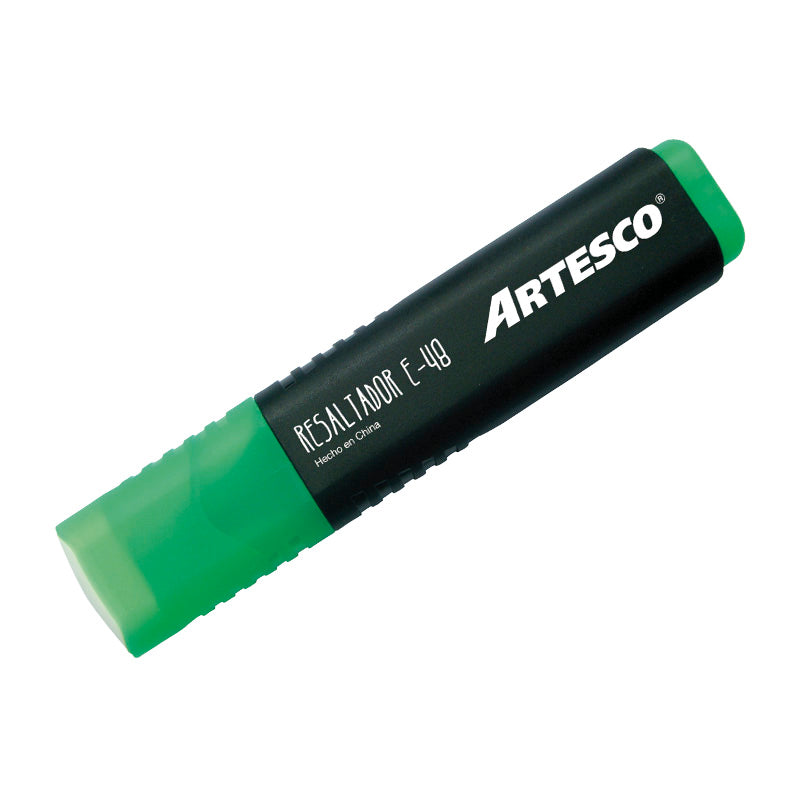 Resaltador verde e 48 artesco