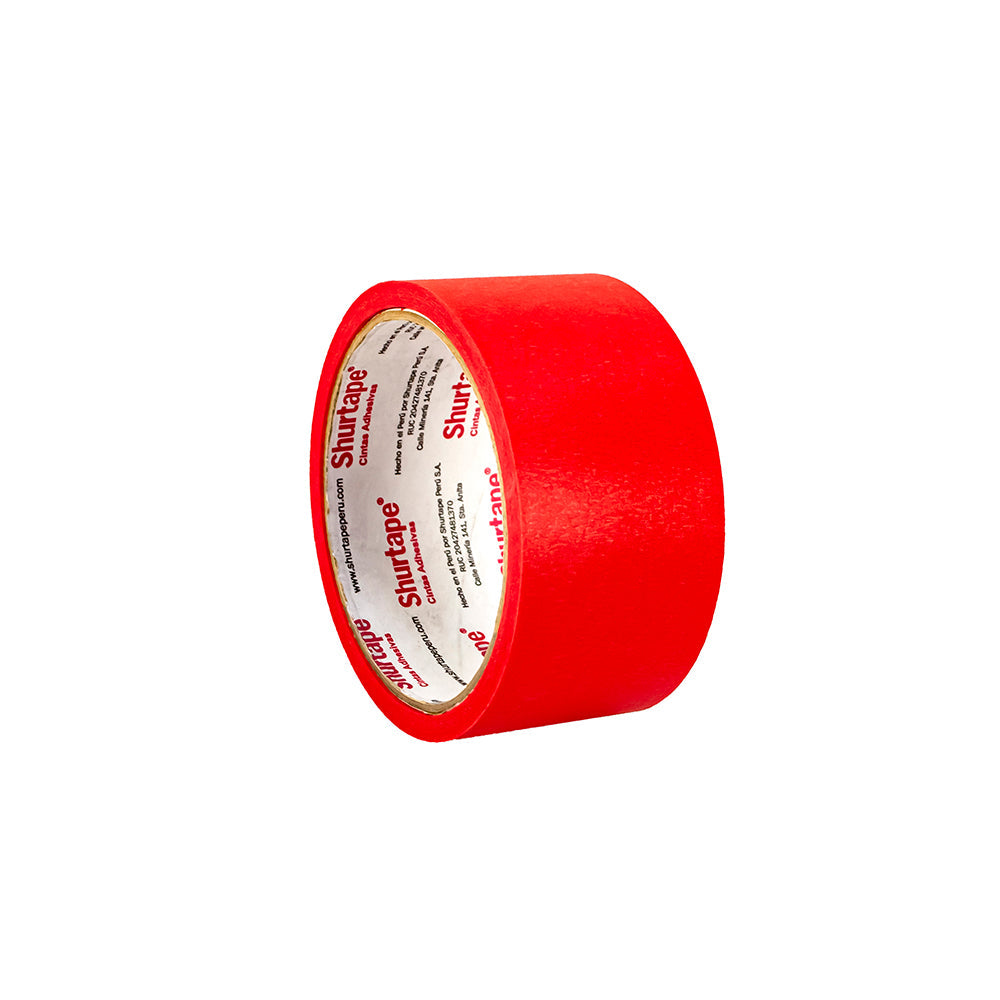 Cinta masking tape rojo 2 x 15 yd Shurtape