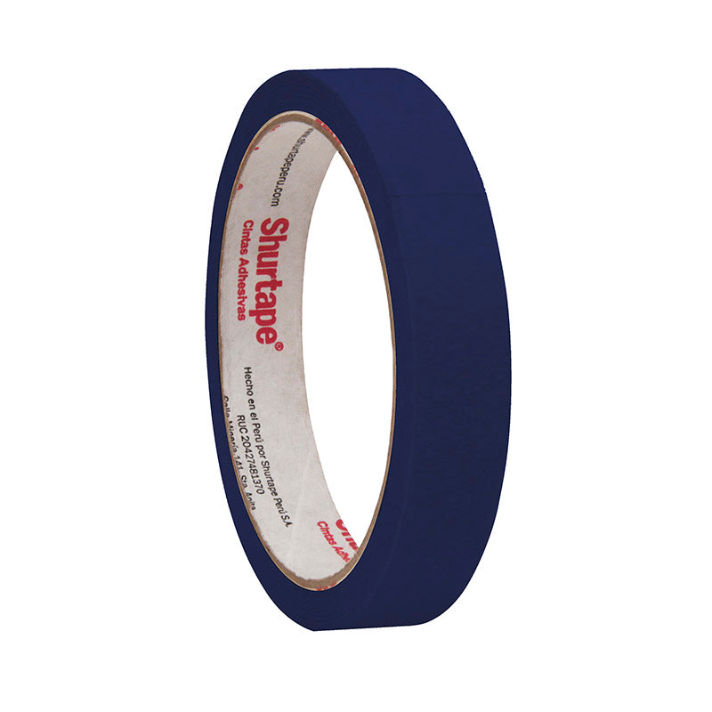 Cinta masking tape azul 3/4 x 15 yd Shurtape