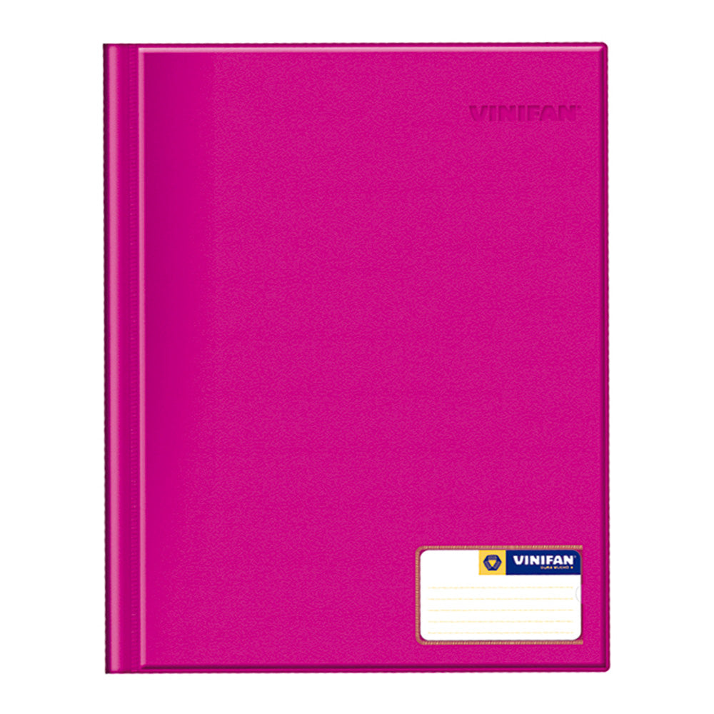 Folder doble tapa A4 con gusano magenta Vinifan