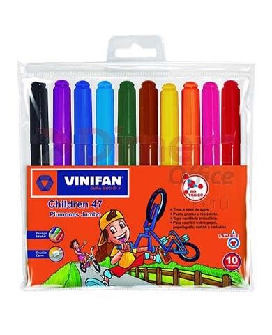 Plumones Jumbo children 47 estuche x 10 unidades Vinifan