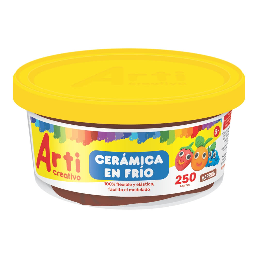 Cerámica en frío pote 250 gr marrón Arti Creativo