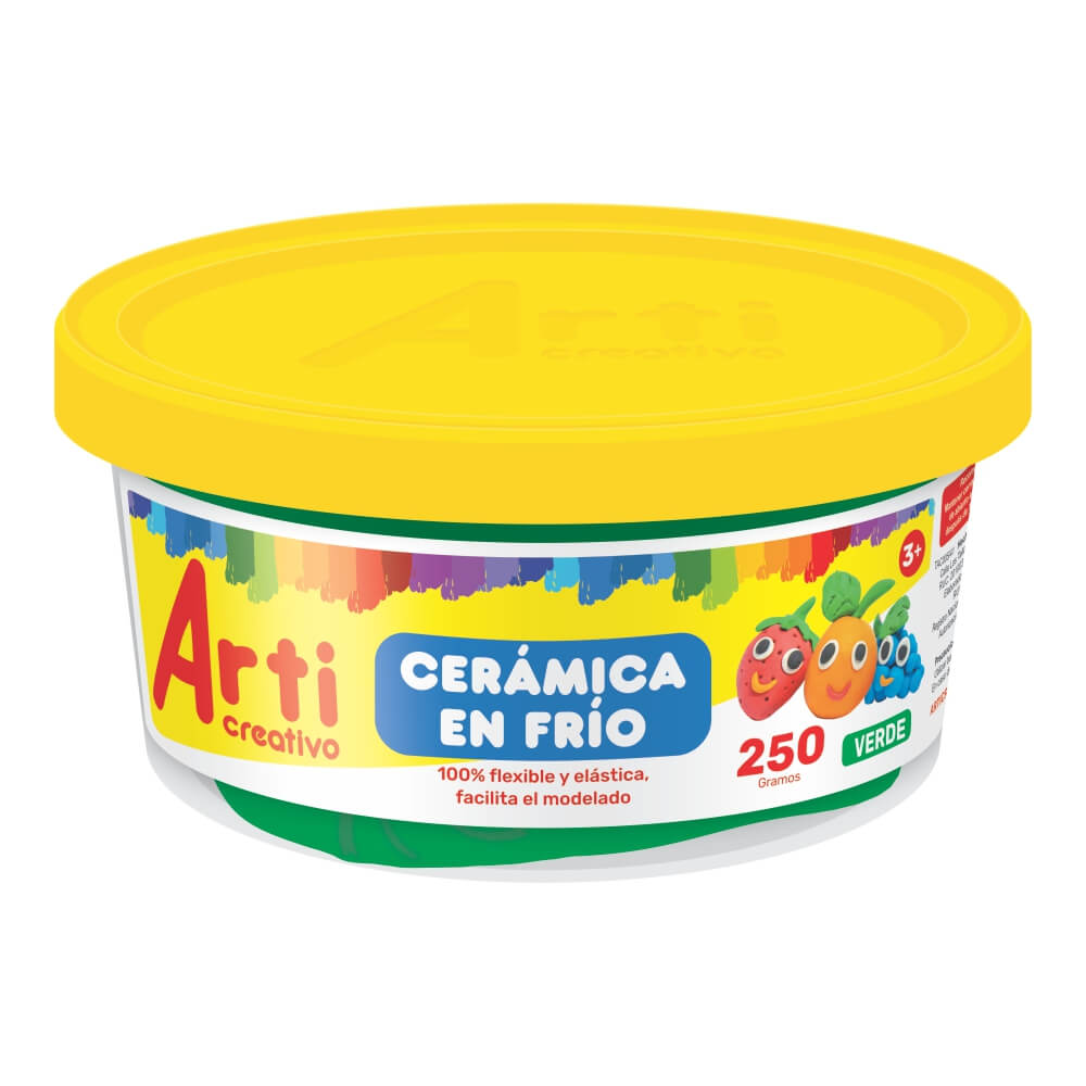 Cerámica en frío pote 250 gr verde pasto Arti Creativo