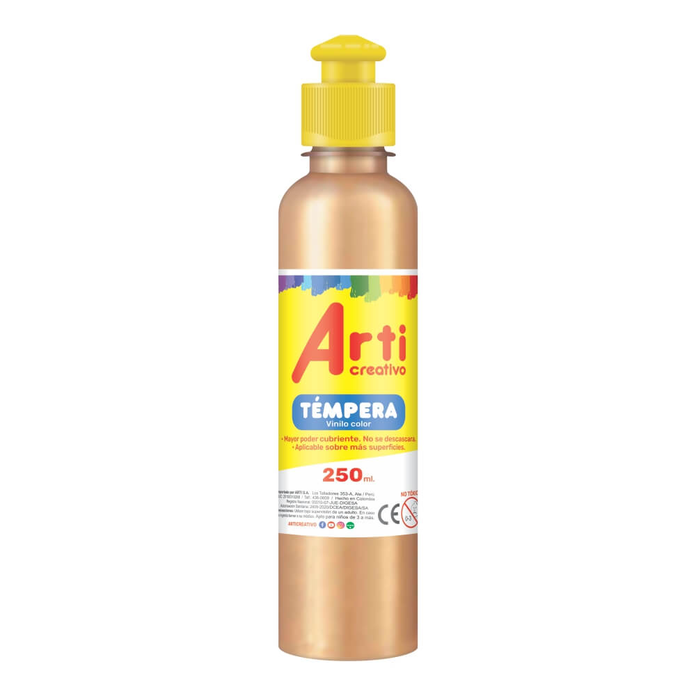 Témpera dorado 250 ml Arti Creativo