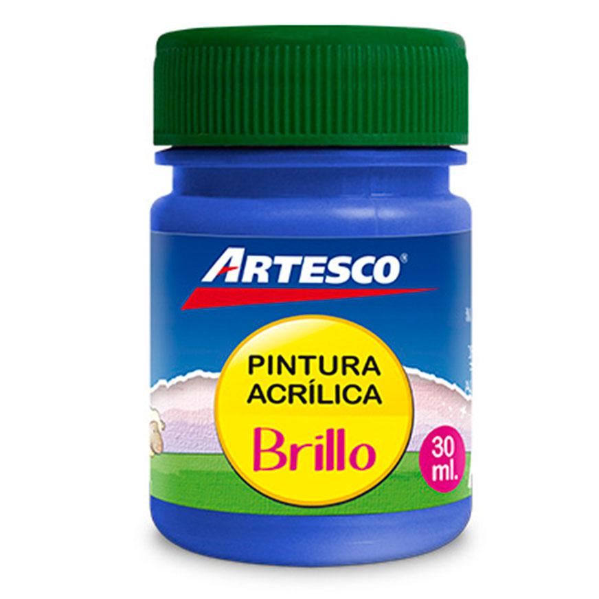 Pintura acrílica brillante 30ml azul 304 Artesco