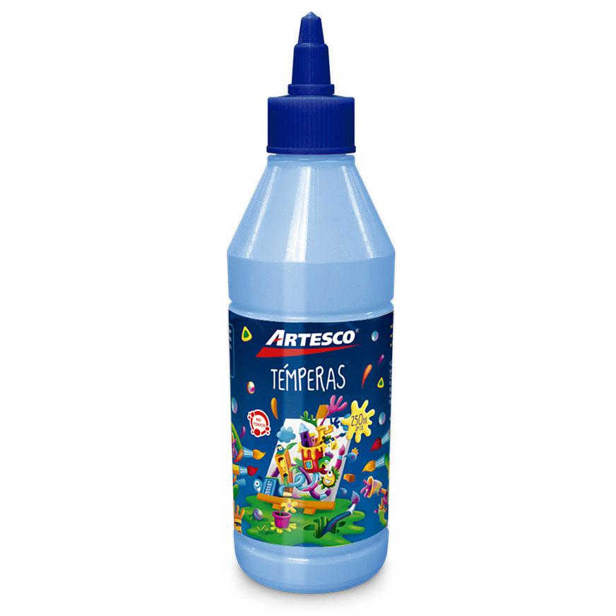 Tempera celeste 250 ml Artesco