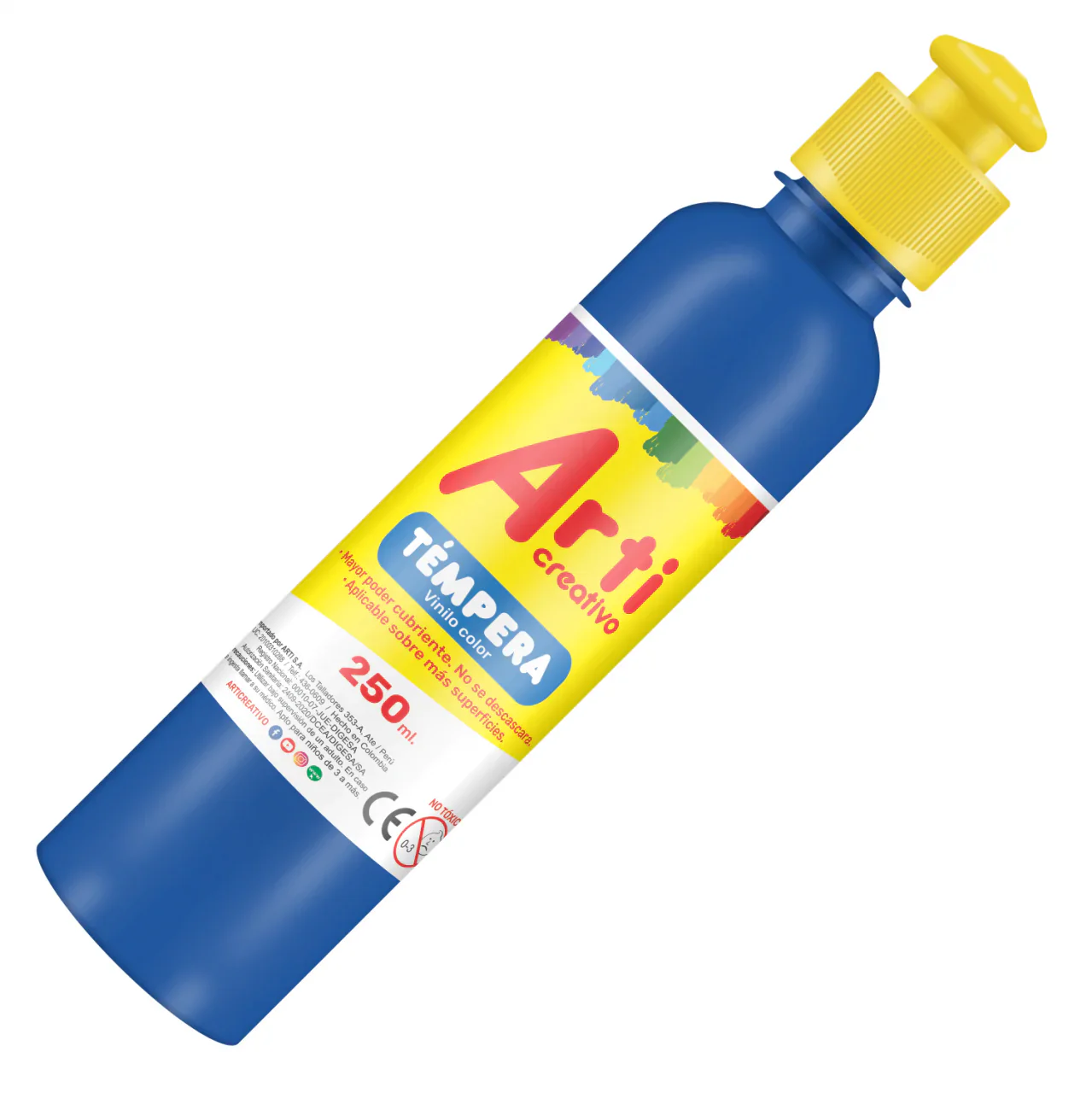 Témpera azul 250ml Arti Creativo