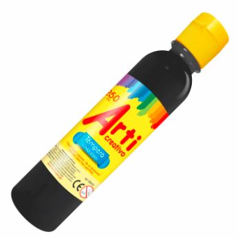 Témpera negro 250 ml Arti Creativo