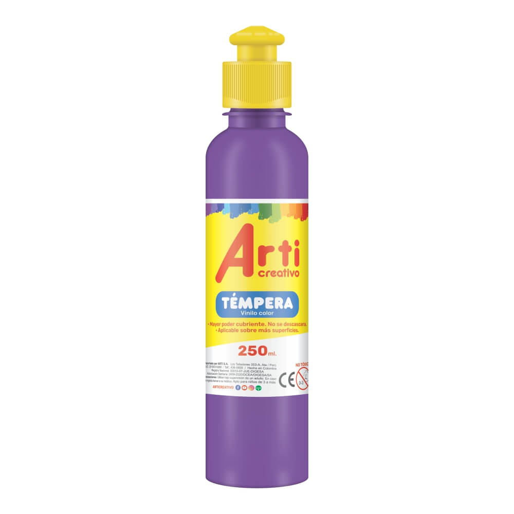 Témpera violeta 250 ml Arti Creativo