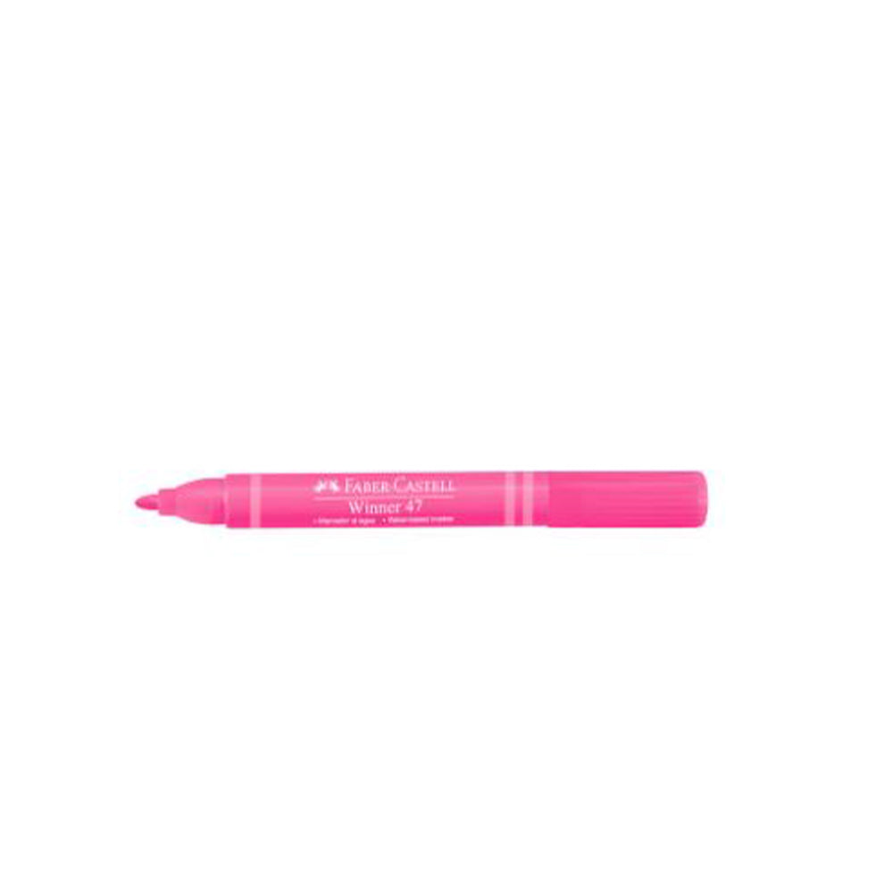 Plumón grueso rosado winner 47 faber castell