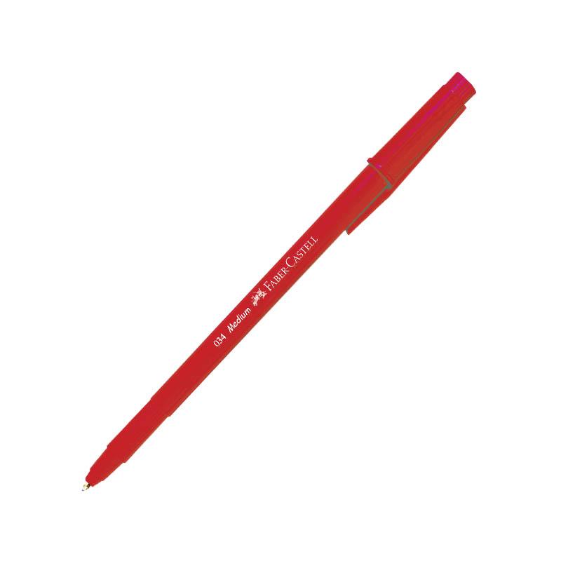 Lapicero rojo 034 m 1.0 mm faber castell