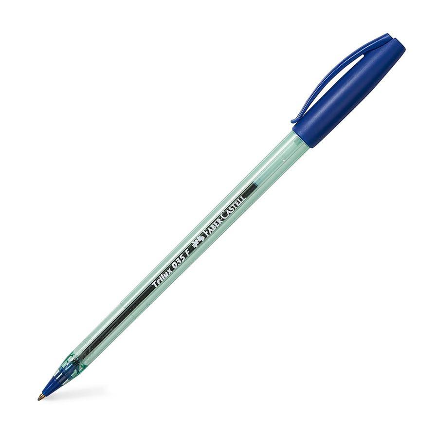 Lapicero azul 035 F 0.8 mm Trilux Faber Castell