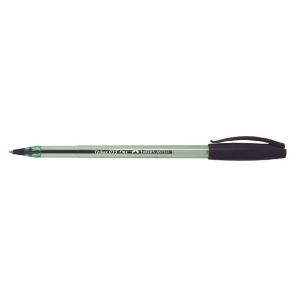 Lapicero negro 035 f 0.8 mm trilux faber castell