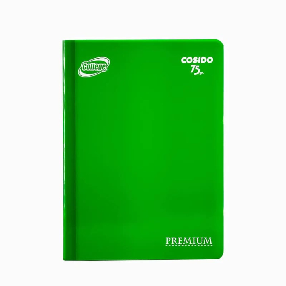 Cuaderno cosido cuadriculado A4 80h 75gr colores surtidos solido college