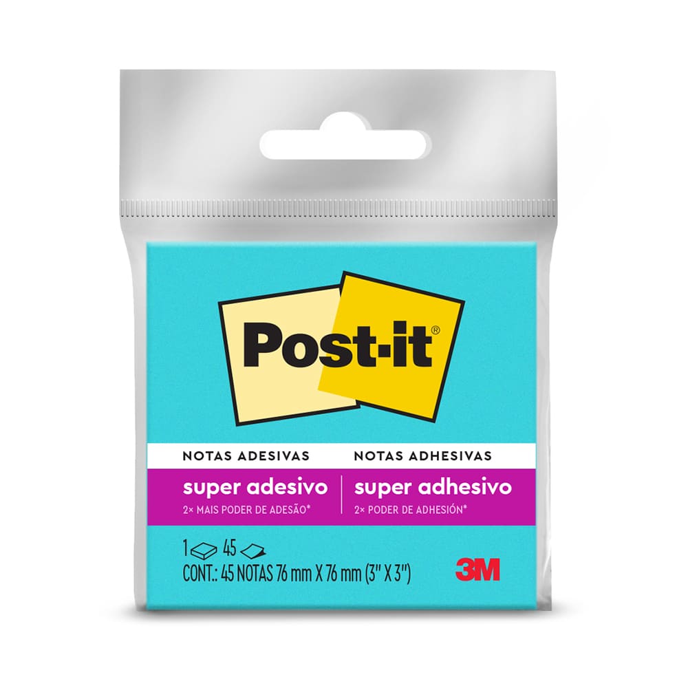 Notas adhesivas 3x3 Paraiso Azul Post-it 3M